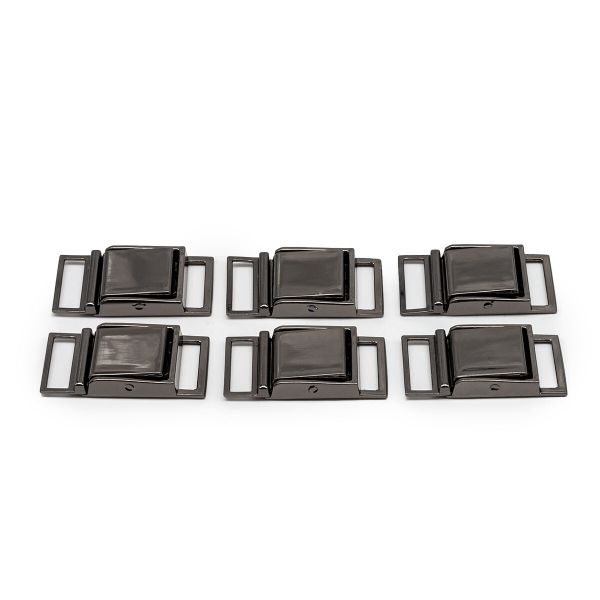 Пряжка ременная металл 16 мм (чер.никель), 6 шт