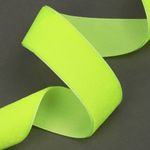 Лента бархатная (тесьма) 25.0 мм / 20±1 метров, LB25229F нейлон неоновый желтый