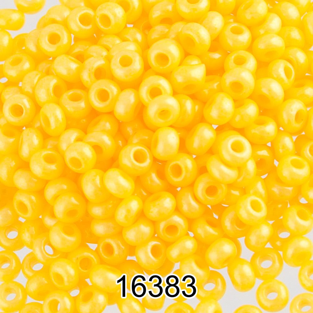 Бисер Preciosa круглый 10/0, 2.3 мм, 500 г, 16383 (Ф307) т.желтый