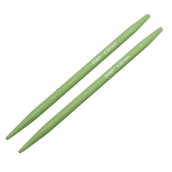 Спицы съемные COLOUR 5 мм / 10,5 см, алюминий, 2 шт Pony, 54527