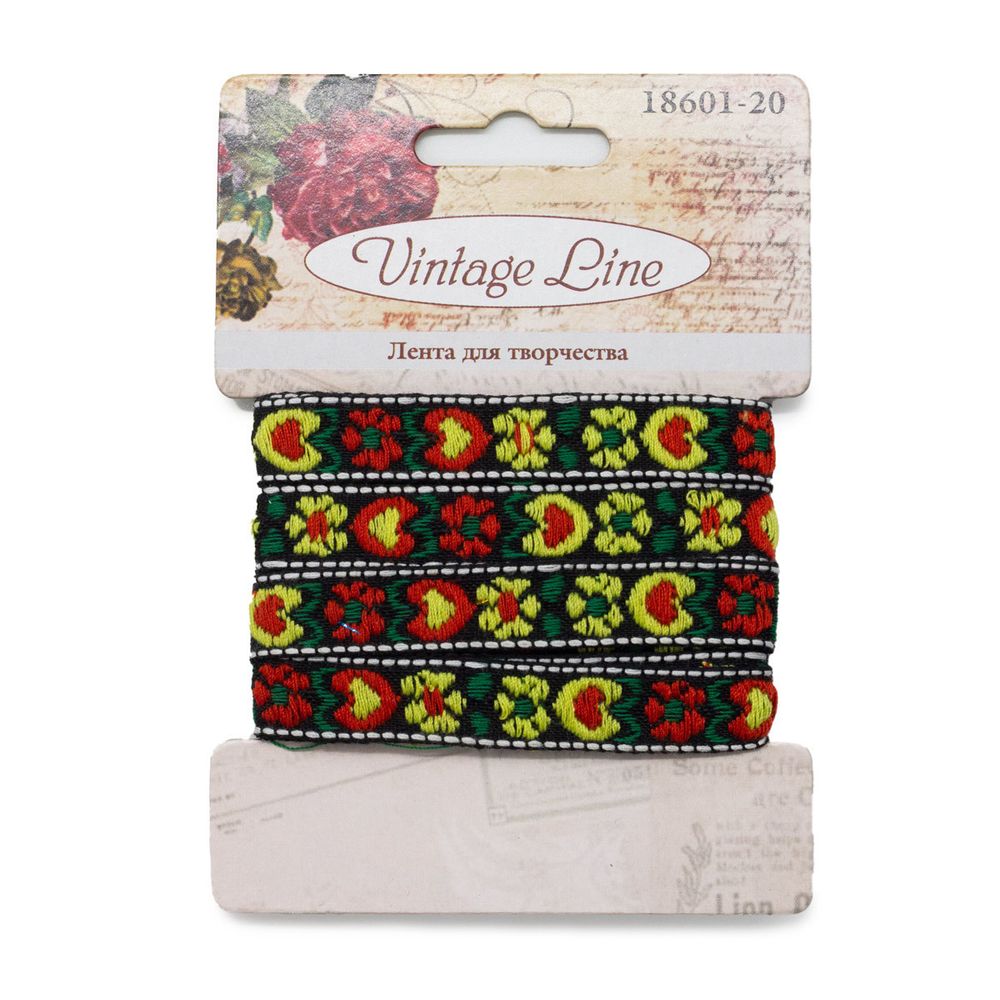Лента декоративная,10 мм, x 1,5 м, Vintage Line 18601-20