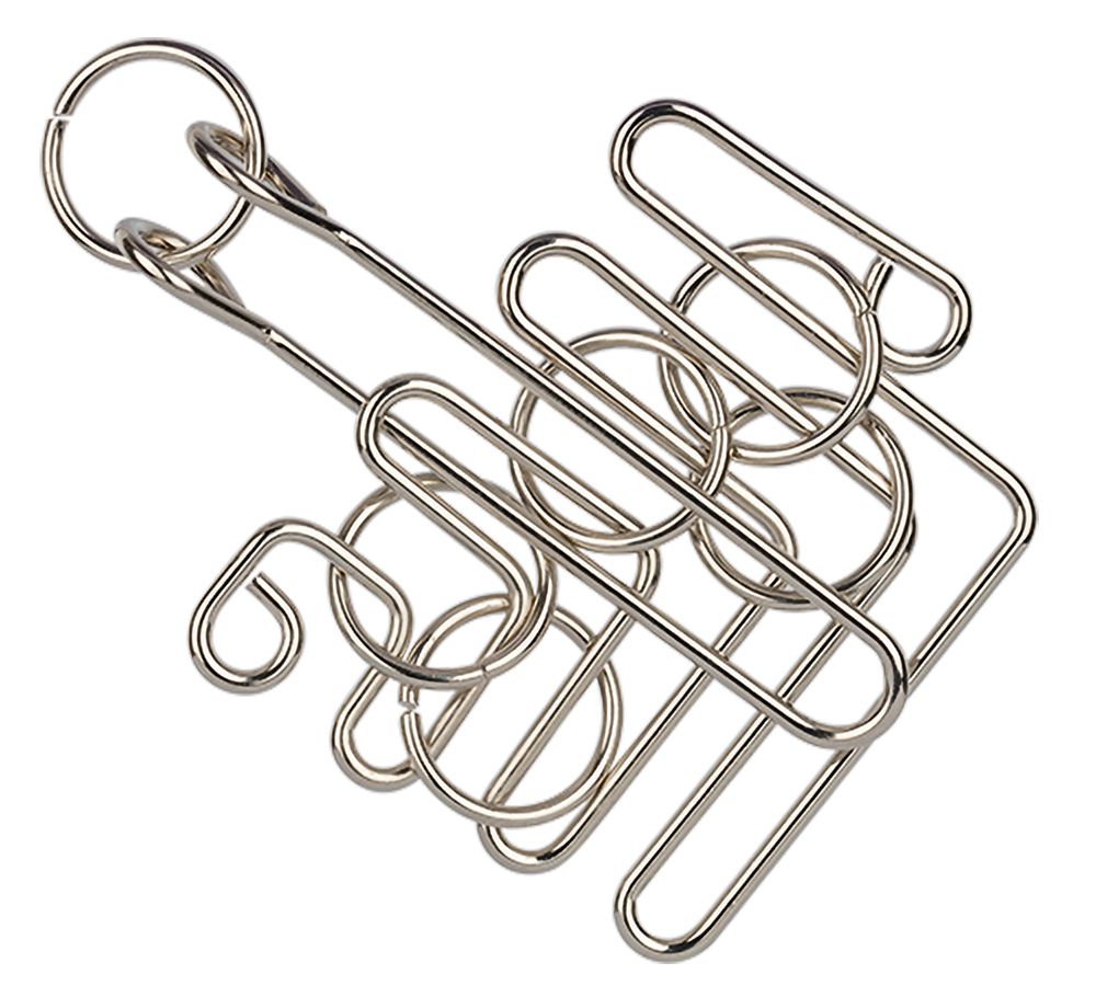 Головоломка металлическая, 1 шт, Лабиринт 8 элементов, Delfbrick DLM-38