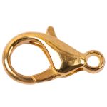 Замок для бус карабин 14 мм, 5 шт, №01 золото, Zlatka DB-02/5