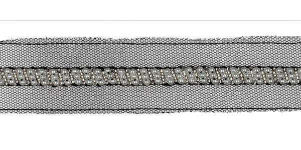 Лента декоративная 32 мм, 5 м, 01 черный, Floranta Liatris