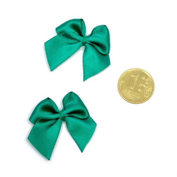 Бантики пришивные 1,5 см, 100 шт, 13 зеленый