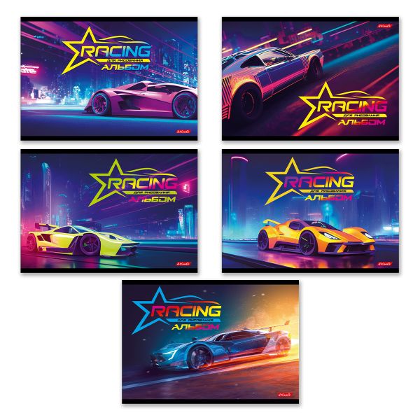 Альбом для рисования 100 г/м², A4 29х20.5 см, 16 л. на скобе, 10 шт, 000694 Суперкар, Светоч 16АЛСК4_1_3_9