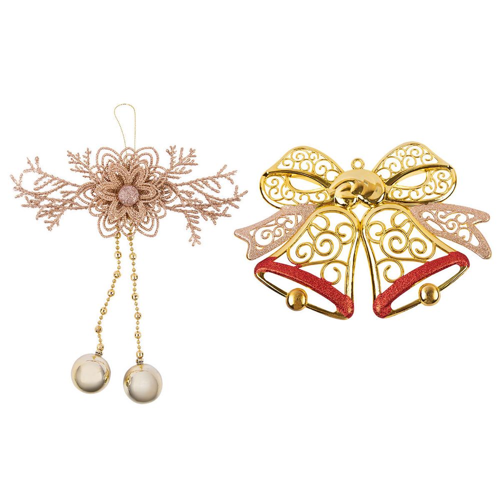 Елочная игрушка, 5 шт, №01 колокольчики 20х28 см, Snoweekon SNW-D092