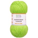 Пряжа Вязь Акриловая тонкая / уп.3 мот. по 100 г, 360 м, 424 светло-зеленый
