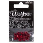 Стразы клеевые стекло 6.5 мм, 5х12 шт, SS30 №19 красный (Siam), Zlatka ZRTG-3012