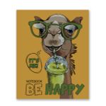 Бизнес-блокнот, матовая ламинация + выборочный лак, A5+ 64 л. 18 шт, клетка, Будь счастлив! 000399, Светоч 64ББТ5_4_5_1