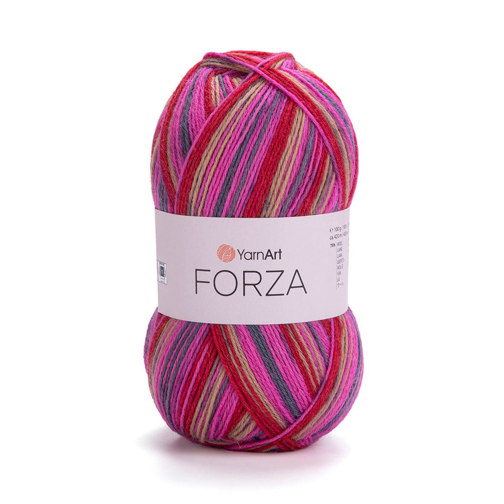 Пряжа YarnArt (ЯрнАрт) Forza / уп.5 мот. по 100 г, 420 м, 2510 секционный