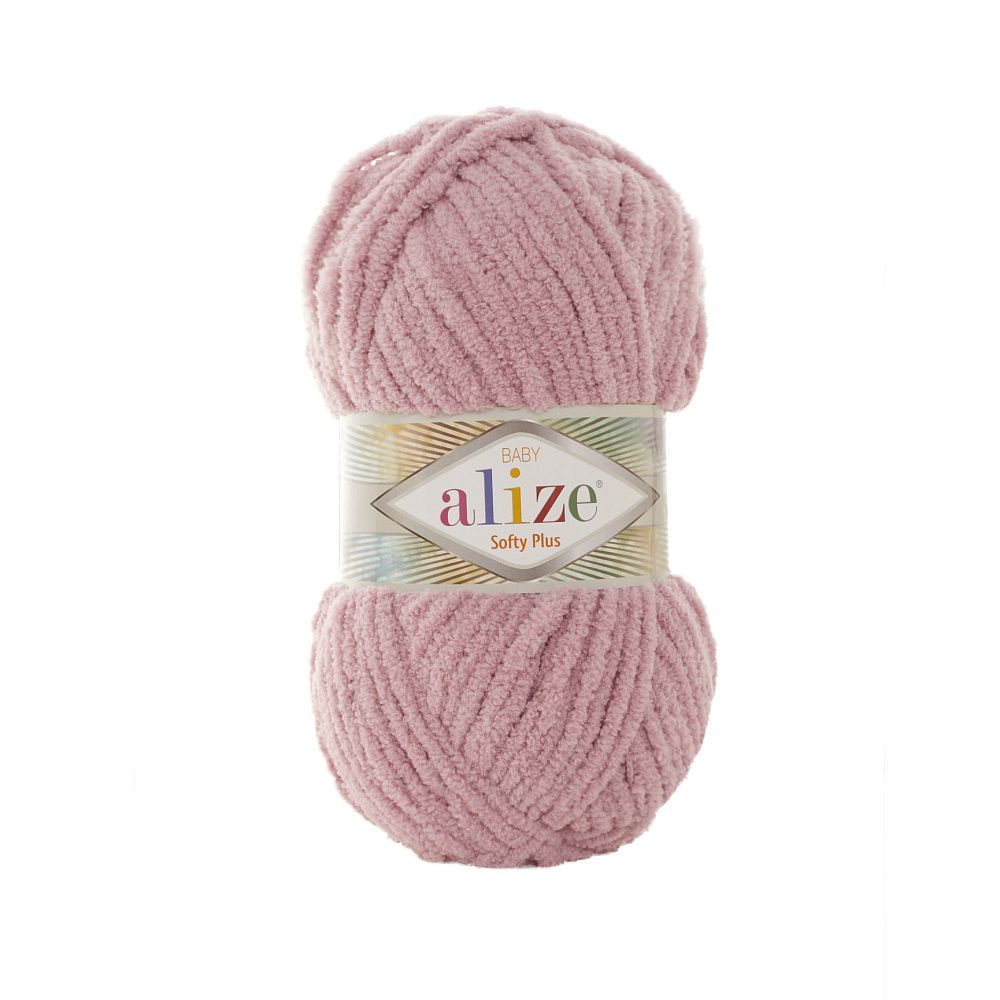 Пряжа Alize (Ализе) Softy Plus / уп.5 мот. по 100 г, 120 м, 295 розовый