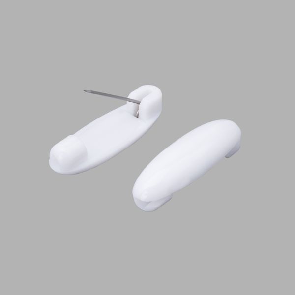 Булавки безопасные 35 мм, для белья, 6 шт, белый