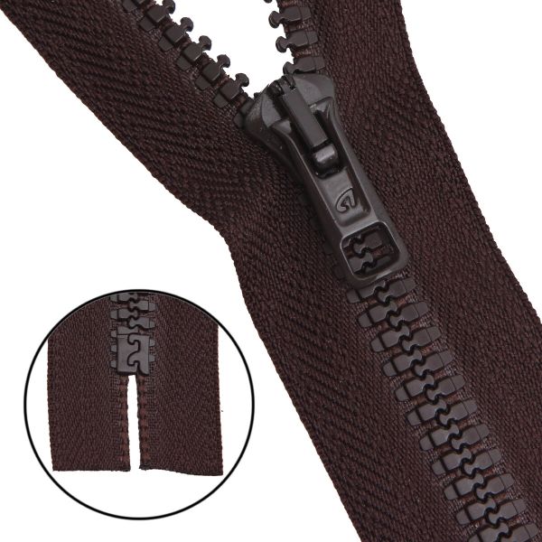 Молния трактор Arta Т6 (6 мм) 1 зам., н/раз., 18 см, ОПТ. УП. 25 ШТ., 068 т.коричневый