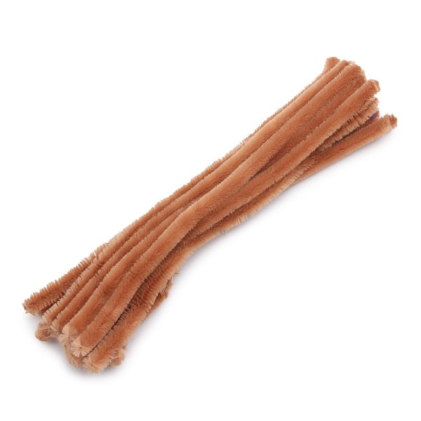 Синель-проволока, 12 мм / 30см, 15 штук, Astra&Craft (A-045 светло-коричневый)