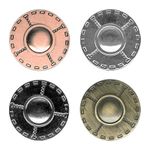 Пуговицы джинсовые 17 мм, 24 шт, 06 черн.никель, Micron BJ 005