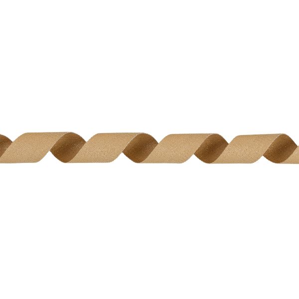 Тесьма (лента) киперная п/э с люрексом 30 мм / 50 метров, бежевый-серебристый/beige-silver, Gamma TPTL-30