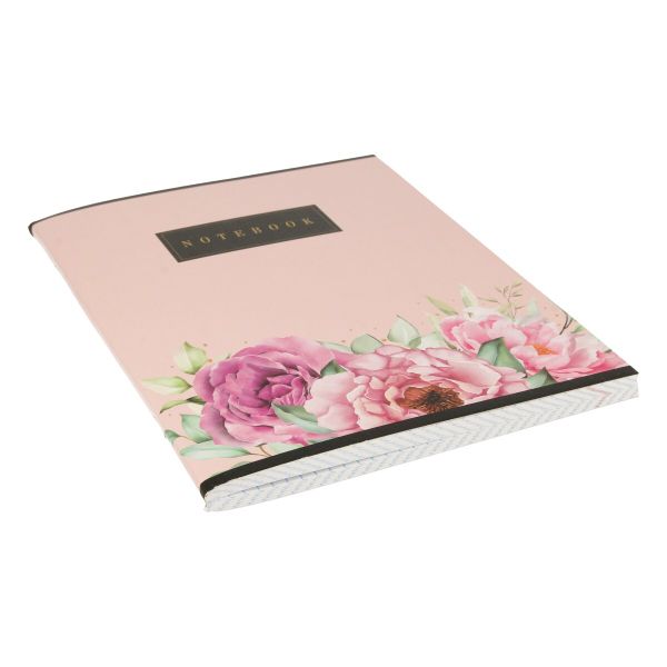 Тетрадь Ботаника A5 96 л. на скобе 60 г/м², 6 шт, клетка, SVT 960621 05 цветы на розовом, Светоч