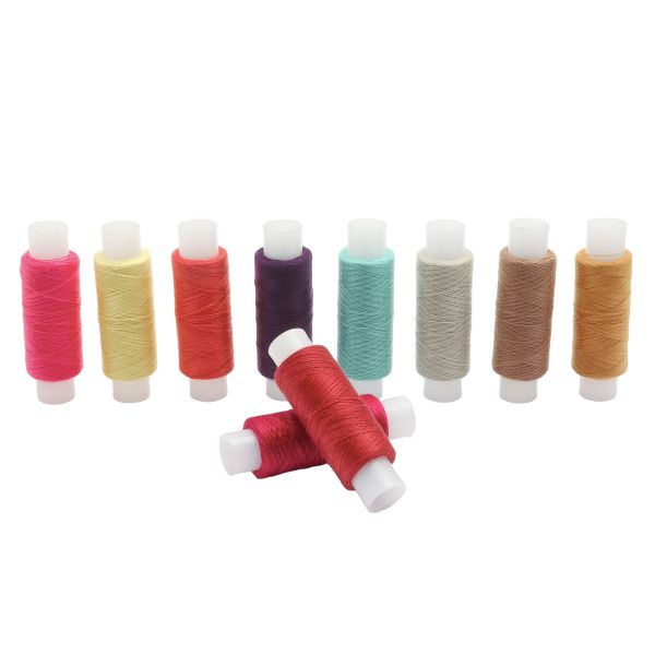 Швейные нитки (набор) 50/2, 200м, ассорти №1, 10 штук, Astra&Craft