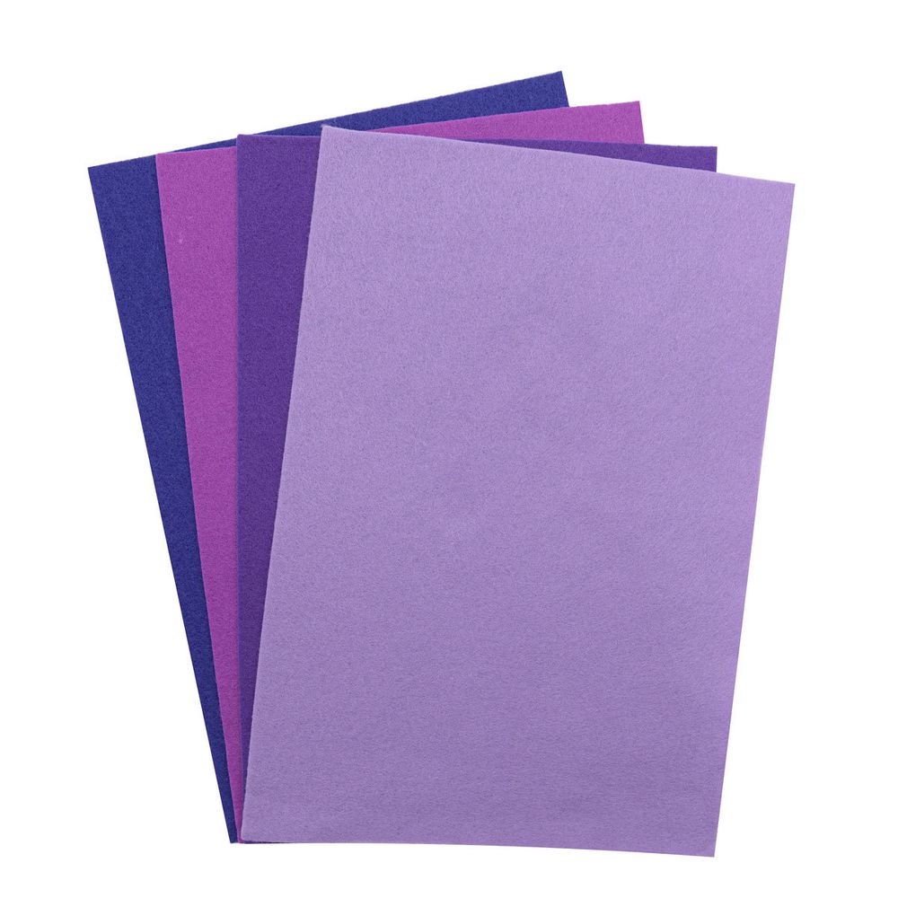 Фетр листовой мягкий 1.0 мм, 20х30см, 4 шт, Astra&Craft, 6