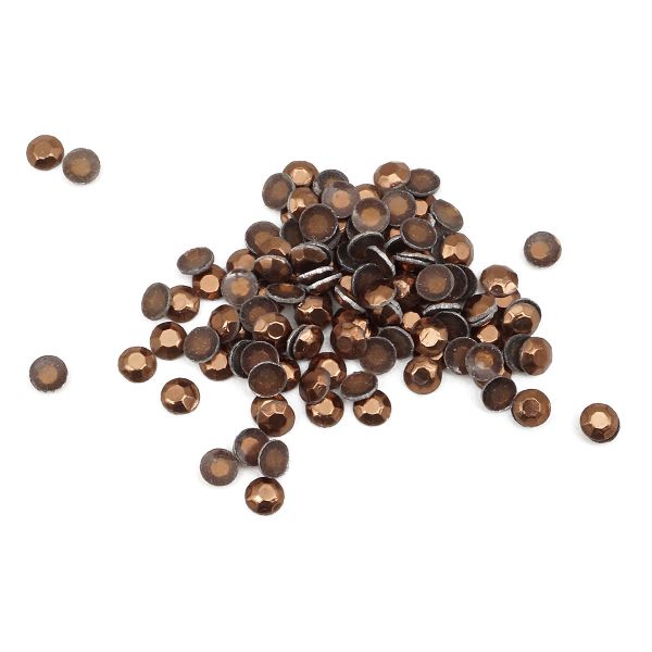 Стразы термоклеевые, 2 мм, ss6, 150 шт/упак (123 коричневый)