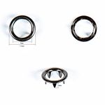 Часть кнопки рубашечной ⌀11 мм (A, D-части), черн. никель, 100 шт, BIG