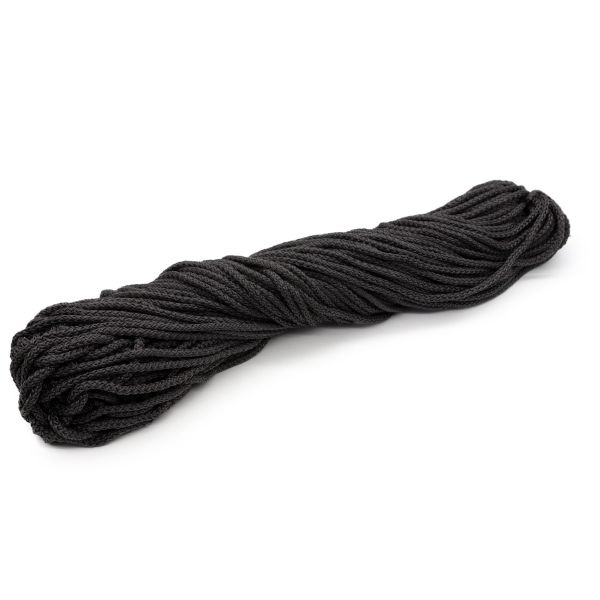 Шнур полипропилен круглый вязаный ⌀6.0 мм / 100 метров, 6-14 т.серый