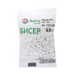 Бисер Astra&Craft 6/0 (4.1 мм), 150 г (10х15 г), цв. 121 белы