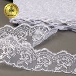Кружево капроновое 45 мм / 9.14 м, TBS.30010 цв.001 белый, Kruzhevo