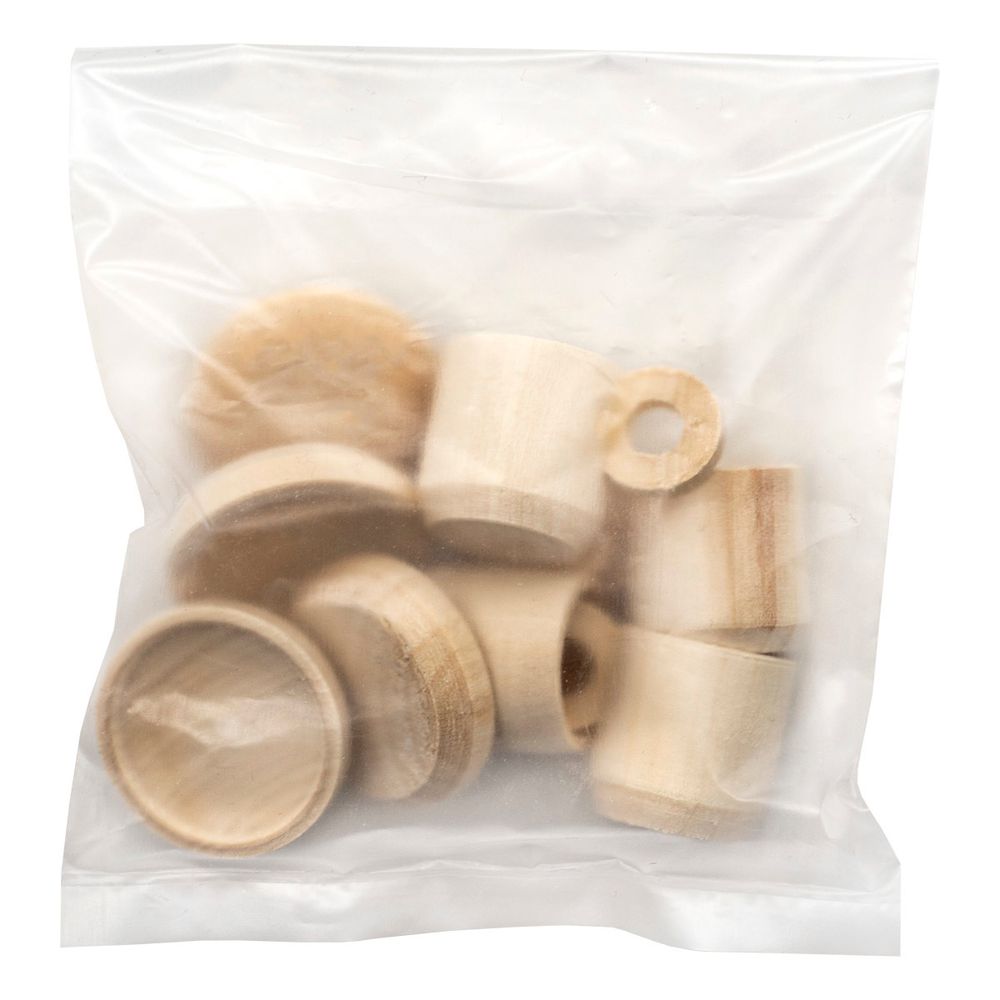 Заготовка для декорирования Чашка с блюдцем мини, h2,3х3,5х3см, 4 шт