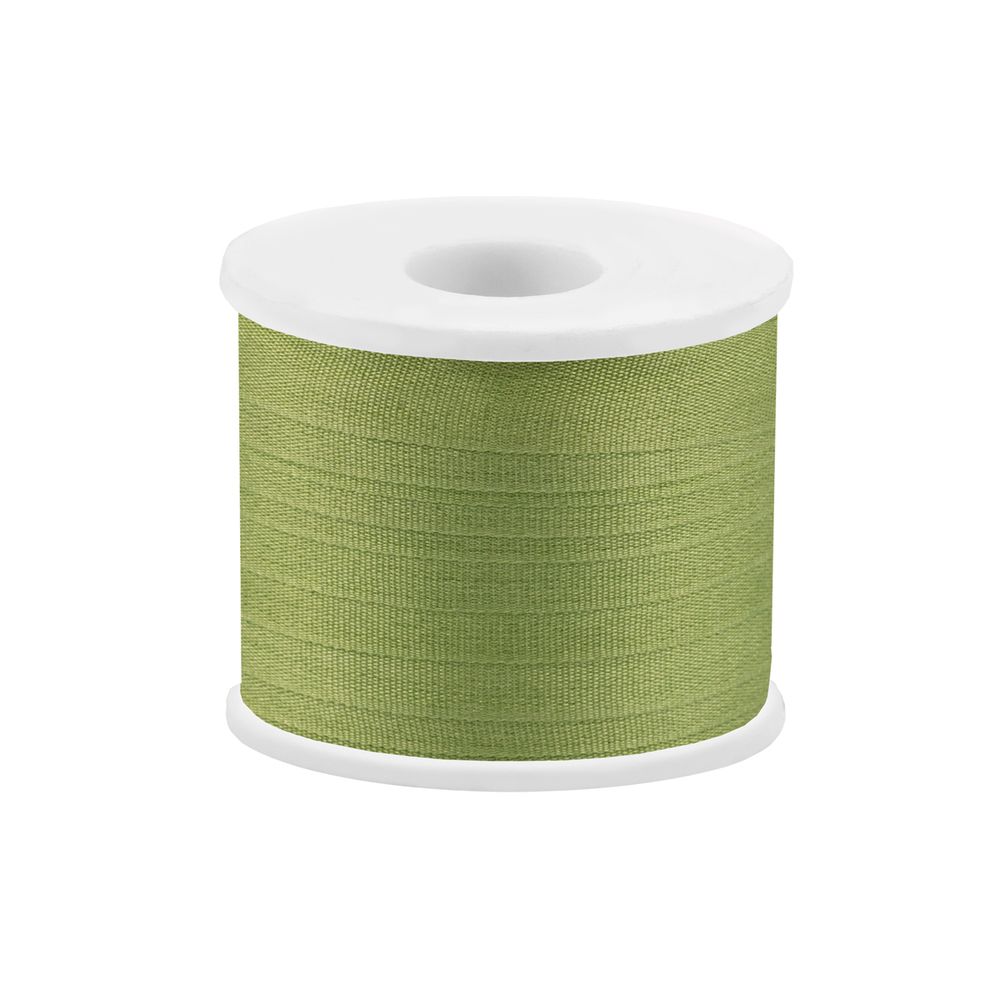 Лента (тесьма) шелковая 7.0 мм / 45.5±0.5 метров, №210 св. зеленый, Gamma SR-7