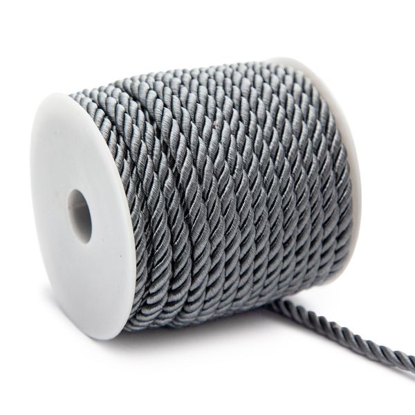 Шнур витой ⌀5.0 мм / 18.29 метров, 29 т.серый