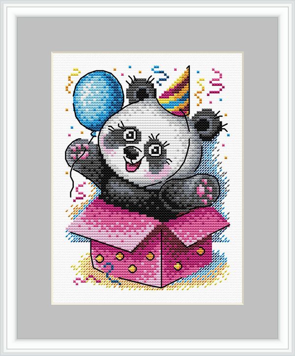 Набор для вышивания нитками МП Студия (Жар-птица), С днем рождения! 18х14 см