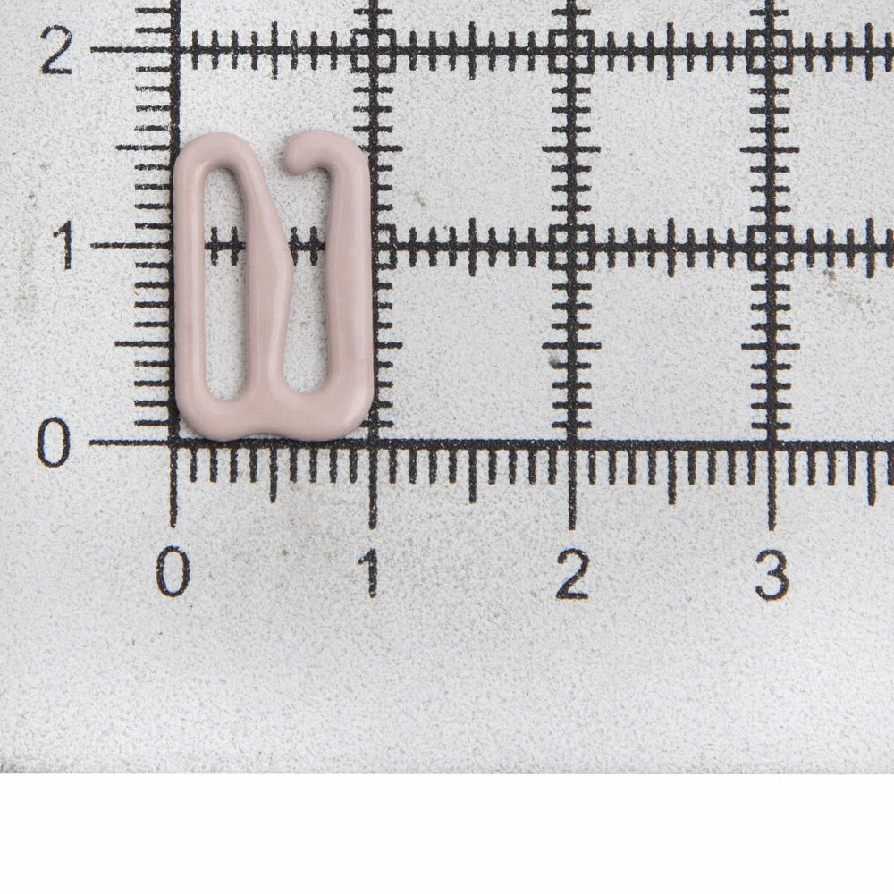 Крючки для бюстгальтера металл 12.0 мм, 20 шт, C344 пудровый, ГВ1009