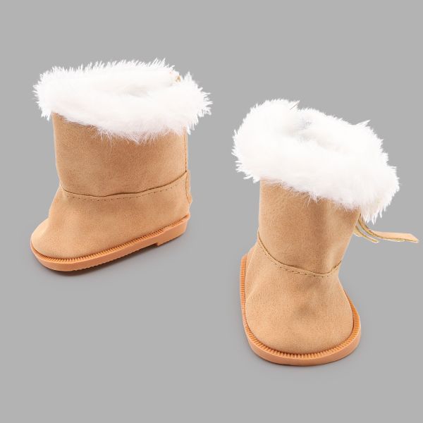 Сапожки кукольные на меху для кукол 1 пара, цв.коричневый, Astra&Craft, SH-0021