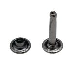 Хольнитены сумочные ⌀7 мм, h=14 мм, металл, двухсторонний, BIG, чер.никель, 100 шт