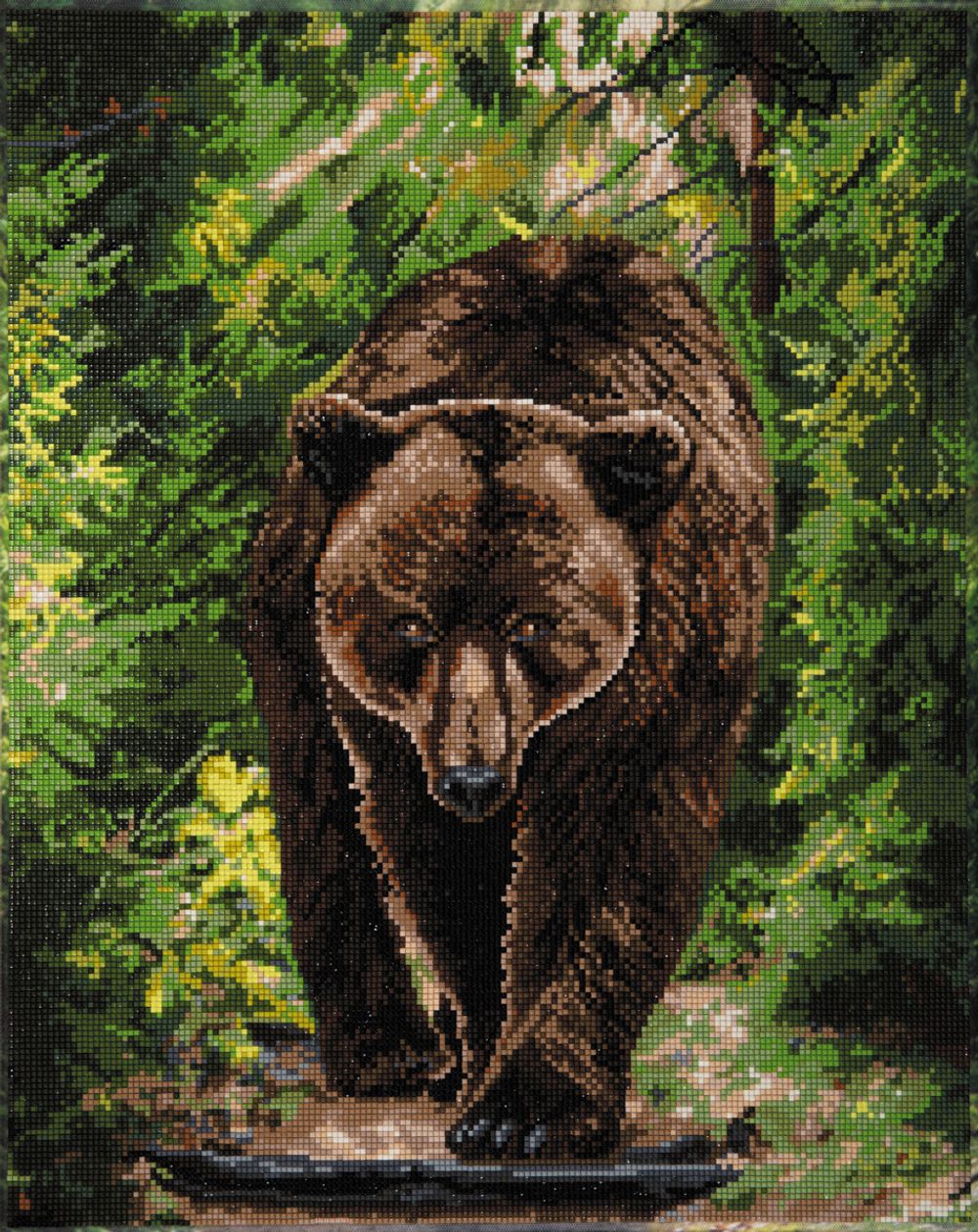 Алмазная (кристальная) мозаика Фрея ALPD-264, на подрамнике Хозяин леса, 40х50 см