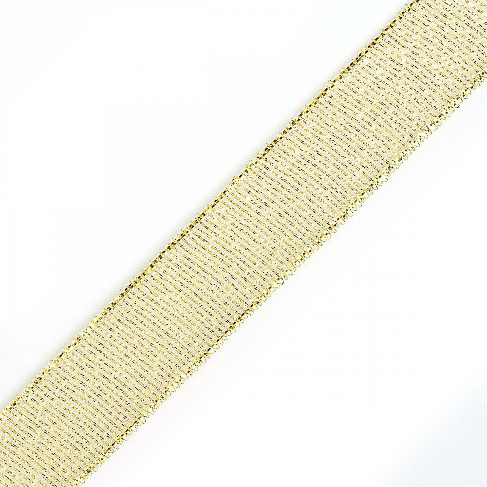 Лента металлизированная 20.0 мм / 22.85±1 метра, цв. золото, Magic4Hobby, упак. 4 шт