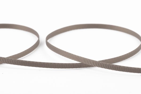 Лента репсовая (в рубчик) 3.0 мм / 91.44 метра, 125 серый, Gamma GR-03