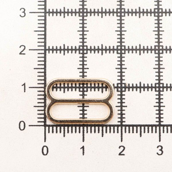 Рамки-регуляторы для бюстгальтера металл 15.0 мм, золото 02, ГМХ3435, 50 шт