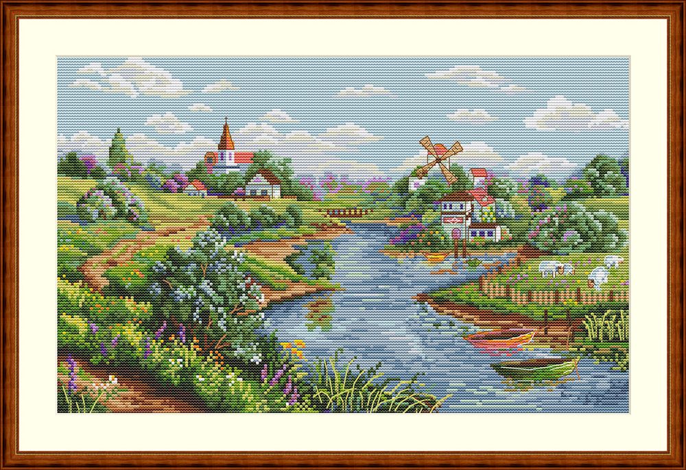 Merejka, Весенний пейзаж, 20х33 см /TOS/