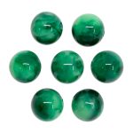 Бусины из смолы, имитация камня 11 мм, 10 шт в упак, малахит /TOS/