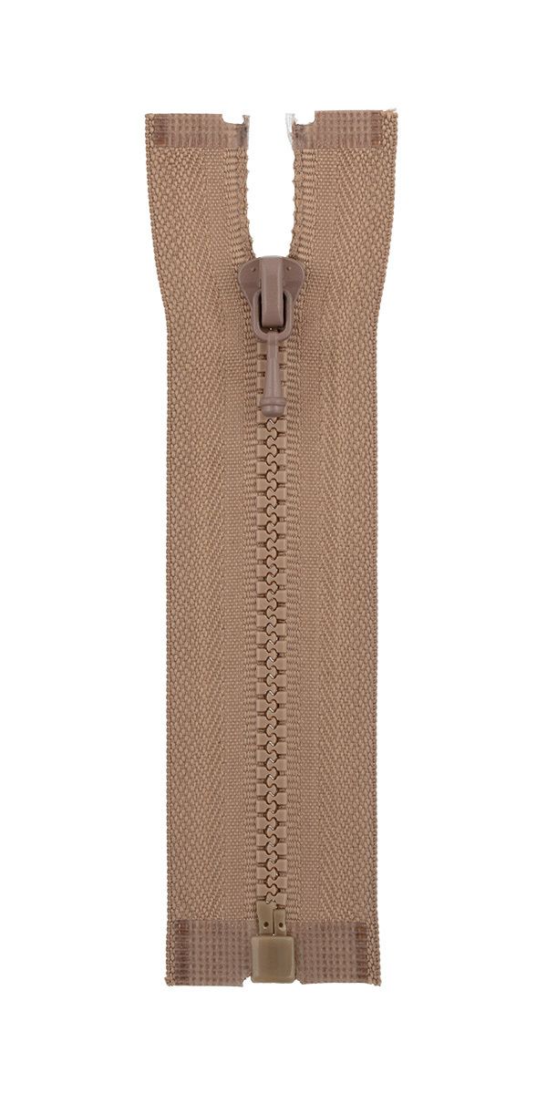 Молния трактор Т3 (3 мм) 1 зам., разъем., 10 см, 286 св.коричневый, ZipD 3T Gamma, 5 шт