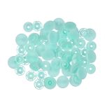 Кнопка рубашечная установочная пластик ⌀15 мм, 15 шт, 011 бирюза, Micron POM-15