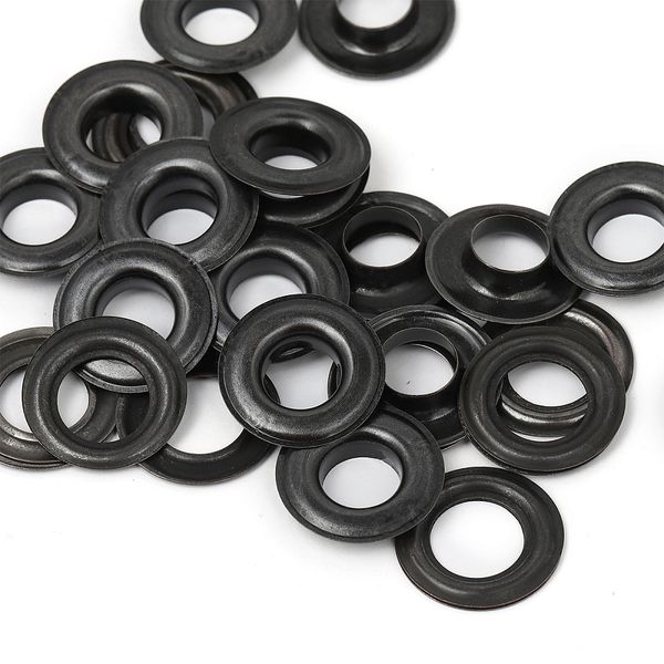 Люверсы металл ⌀12.0 мм (внутр.), h6.68 мм (внутр.), №26, сталь, цв. оксид, New Star, 50 шт