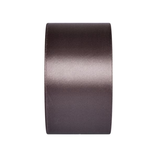 Лента атласная 1-сторонняя 50.0 мм / 33±2 метра, 018 т.серый, Gamma