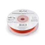 Лента капроновая (органза) 10.0 мм / 22.8±1 метра, 024 т. оранжевый, Blitz OR-10