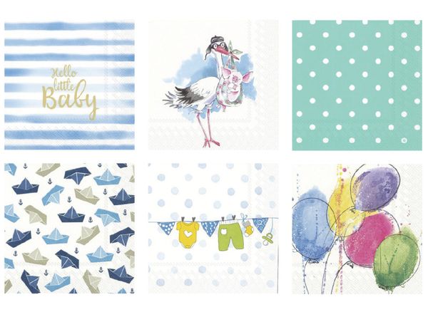 Салфетки для декупажа ассорти №66, 6 шт, Крошка сын, Love2art SDS №66