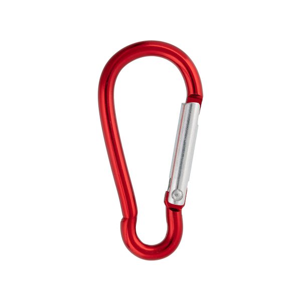 Карабин металл 20.0 мм (58х27 мм), 10 шт, 12 красный, Gamma GH 120/25/10