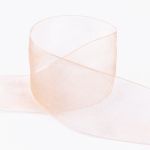 Лента капроновая (органза) 50.0 мм / 22.8±1 метра, 097 св. персиковый, Blitz OR-50